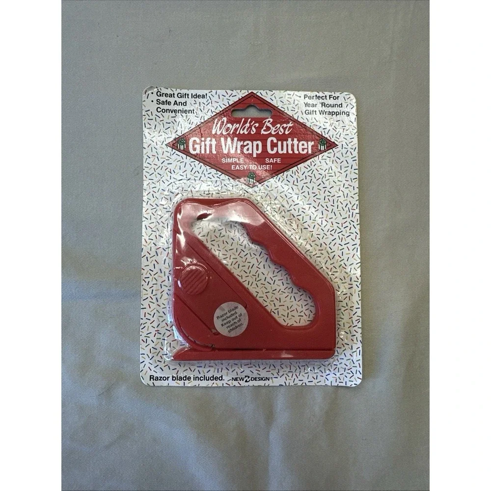 The World's Best Gift Wrap Cutter Red by Giftco Inc.